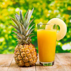Pineapple milk shakes