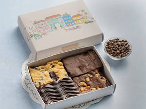 Assorted Eggless Brownies Box (4 Pieces)