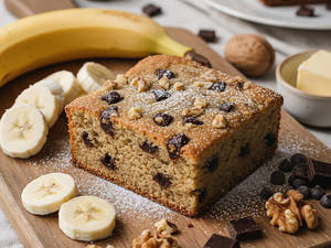 Whole Wheat Banana Walnut Cake