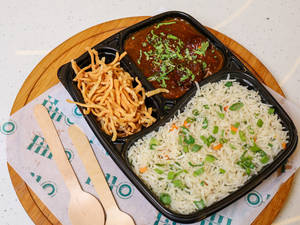 Manchurian Gravy With Fried Rice