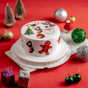 Eggless Chocolate Santa Cake 500g
