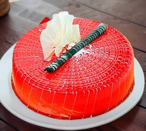 Strawberry Cake Eggless