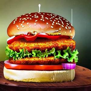 Spicy paneer burger jumbo
