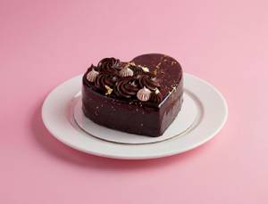 Chocolate Truffle Heart Cake Bento