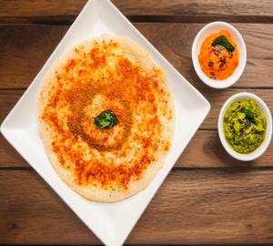 Podi Pop (Button Dosa Topped With Podi)