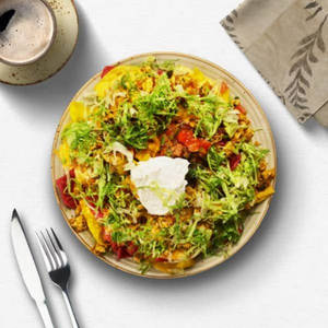 Baked Spicy Chicken Nachos