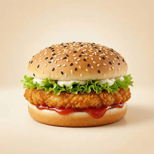 Crispy Masala Veg Burger.