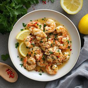 Classic Butter Pepper Prawns