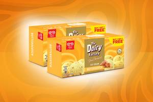 The Dairy Factory Butterscotch Ice Cream Pp (700ml+ 700ml)
