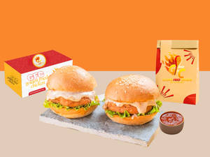 2x Veg Krispy Burger