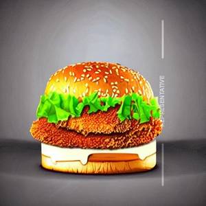 Crispy chicken burger jumbo