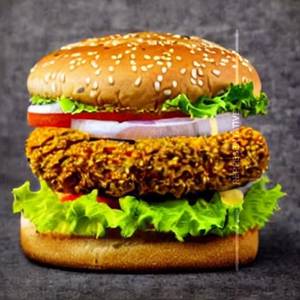 Veg twisted spicy burger