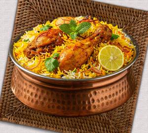 Hyderabadi kachhi chicken dum biryani 2pcs