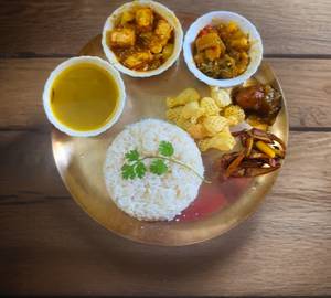 Panner rice thali