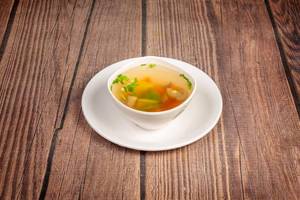 Veg Clear Soup [Serves 2]