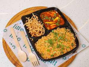 Veg Chilli Basil With Rice