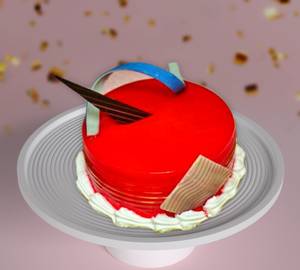 Strawberry Cold Cake 1 Kg