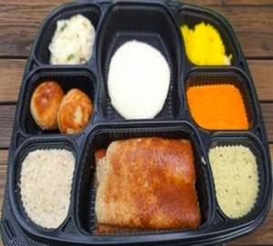 4 Idly+  2Dosa+  2Podi Roast +3Vadai+ 2 Chapathi With Chutney &Sambar