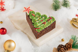 Christmas Spiced Tree Brownie