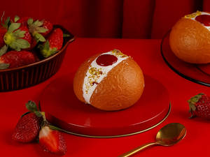 Strawberry Brioche Bun