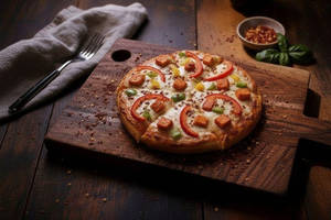 Jain Spicy Paneer Pizza