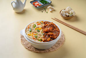 Veg Noodles with Gobi Manchurain