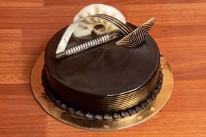 Eggless chocolate zebra premium cake