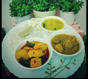 Soyabean seasonal veg thali