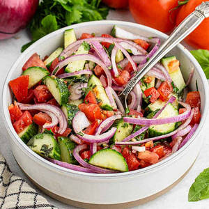 Tomato Onion Cucumber Salad