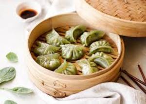 Spinach-corn Steamed