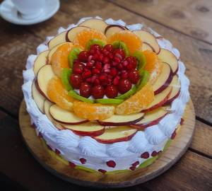 Eggless fresh fruit cake [500 grams]
