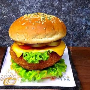 Aloo cheese patty burger