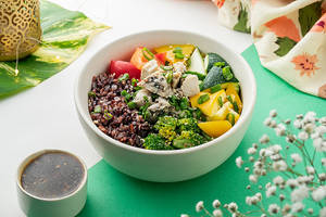 Grilled Chicken With Black Rice Bowl