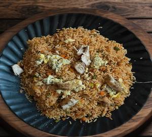 Egg Chicken Schezwan Fried Rice