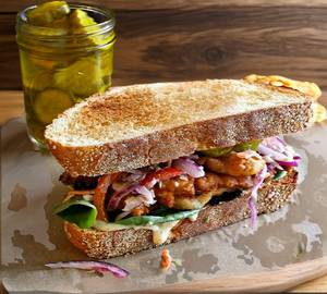 Crispy fried chicken sandwiches