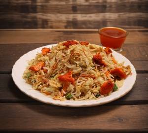 Chilli garlic chicken fried rice