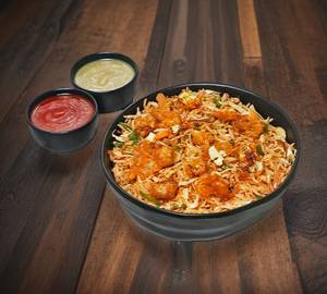 Double egg chicken fried rice