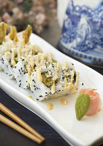 Asparagus Tempura Sushi