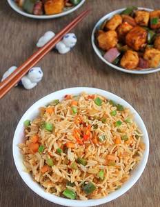 Fried Rice With Veg Manchurian