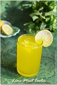 Salted Lemon Mint Cooler (Energy 58 Kcal  Protein 2g)