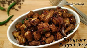 Baby Corn Pepper Fry