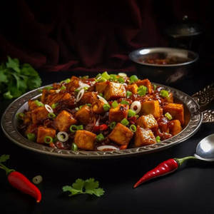 Veg. Manchurian And Cheese Chilly Combo Thali