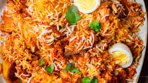 Chicken Tikka Biryani With Egg