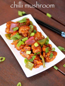 Mushroom Chilli Fry
