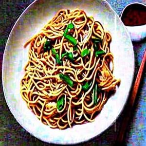 Chicken hong kong noodles