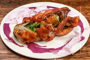 Chicken Wrapped In Prawn