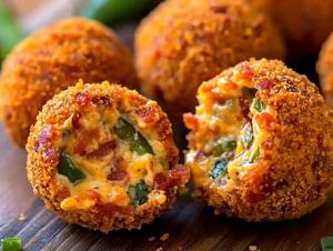 Bolas de queso con chilies