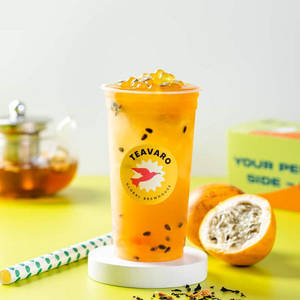 Passion Fruit Iced Bubble Tea
