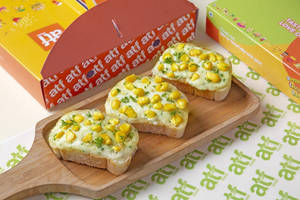 Corn Chilli Cheesy Garlic Bread