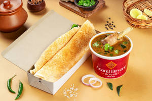 Dosa With Mutton Bone Soup
